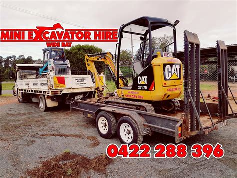 Mini Excavator Hire Wide Bay in Maryborough 